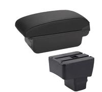 RORVECQ Versione Skyactiv Bracciolo Auto Scatola Di Stoccaggio Accessori Auto Per Mazda CX-3 Bracciolo Retrofit Per Mazda 2(C2 Linea nera NO USB)
