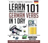Rory Ryder Learn 101 German Verbs In 1 Day (Tascabile) LearnBots
