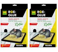 Ros 231359 - Trappola adesiva per topi, 19 x 28 x 2 cm, colore: marrone (Confezione da 2)