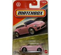 Rosa 2019 Volkswagen Beetle Cabrio - Matchbox - Scala 1/64 Circa
