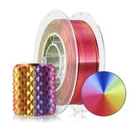 ROSA 3D PLA Magic Silk Filamento 1,75 mm per stampante 3D - Materiali di stampa Leggermente lucidi Biodegradabile Filamenti PLA per stampanti 3D - Filament Printing - Carnevale, 0,3 kg Bobina