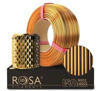 ROSA 3D PLA Magic Silk Filamento 1,75 mm per stampante 3D - Materiali di stampa Leggermente lucidi Biodegradabile Filamenti PLA per stampanti 3D - Filament Printing - Mistico tigre, 1 kg Ricarica