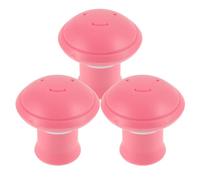 Rosa Allenatore Mascella in Silicone 3 Pezzi per Viso e Collo | Riduce Doppio Mento, Contorno del Profilo, Tonifica i Muscoli Facciali, Uso per Uomini e Donne