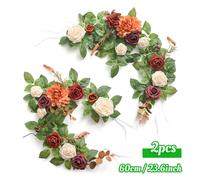 Rosa Artificiale Fiore Ghirlanda Floreale Tavolo Chiesa Sedia Arco Matrimonio