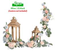 Rosa Artificiale Fiore Ghirlanda Floreale Tavolo Chiesa Sedia Arco Matrimonio