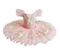 Rosa Balletto Professionale tutù Ragazze Ballerina Performance Danza Concorso Abiti Tutu Balletto Lago dei Cigni Balletto Costumi,Rosa,110