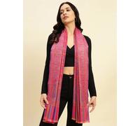 Rosa Bellissimo Scialle Paisley Invernale Lana Cashmere Donna Grande Lancio P...