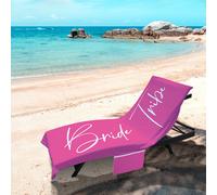 Rosa & Bianco Sposa Tribe Design - Lunghezza Intera Lettino Solare Telo con