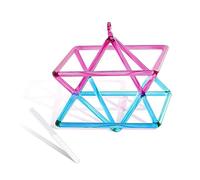 Rosa Blu Giunzione Bicolore Acqua Chiara Esagramma Stella Quarzo Piramide 5-10 Pollici Mokaba Merkaba Terapia del Suono Meditazione Meditazione Yoga Sollievo dallo Stress Cornice d'angolo Strumenti a