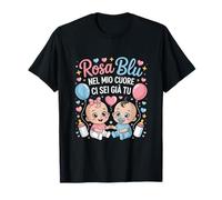 Rosa Blu nel Mio Cuore Ci Sei già Tu Annunciare Festeggiare Maglietta