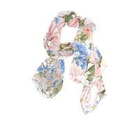 Rosa Blu Vintage Rose Lungo fazzoletto da collo carino per indiano per collo bufandas para mujer para frio