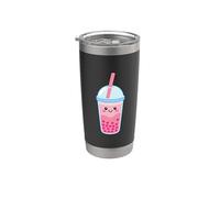 Rosa Boba Tea Carino Bicchiere termico in acciaio inox doppia parete