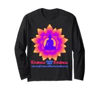 Rosa Buddha Mandala Metta Mindful Loving Gentilezza Meditazione Maglia a Manica