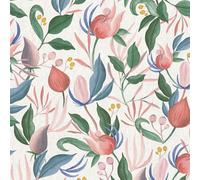 Rosa Carta da Parati Crema Rotolo Still Bloom Design Trama Vinile AS Creation