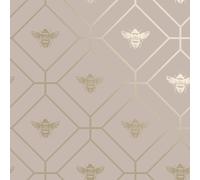 Rosa Carte da Parati - Geometrico Floreale Legno Animali Glitter Metallico -