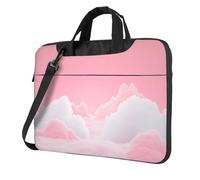 Rosa Cielo Nuvole Dreamy Laptop Bag Laptop Case 15.6 Pollice Computer Borse Imbottito Della Copertura Del Manicotto Per Le Donne Uomini