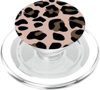 Rosa cipria leopardo stampa ghepardo animale donne ragazze carino PopSockets PopGrip per MagSafe