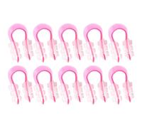 Rosa Clip per Naso Modellante Delicati, 10 Pezzi in Silicone | Design Antiscivolo, Formato Compatto, per Uso Durante i Pasti e Salone, senza Ostruire la Respirazione