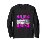 Rosa Colore Real Ones Move in Silence Grafica Rosa Maglia a Manica