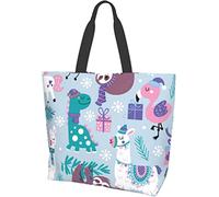 Rosa compleanno carino unicorno cavallo colorato arcobaleno tote bag grandi donne casual borse a tracolla riutilizzabili borse della spesa per lavoro shopping viaggio spiaggia