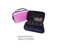 (Rosa) Custodia per disco rigido SSD HDD da 2,5 pollici, cavo per cuffie, scheda di gioco SD, borsa da viaggio,