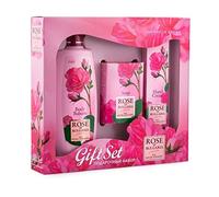 Rosa de Bulgaria Set di Cura della Pelle con Balsamo Corpo 330 ml, Sapone Mani 100 gr e Crema Mani 75 ml