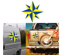 Rosa Dei Venti Due Colori, Adesivo In Vinile