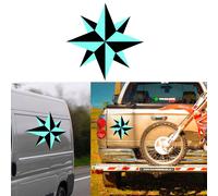 Rosa Dei Venti Due Colori, Adesivo In Vinile