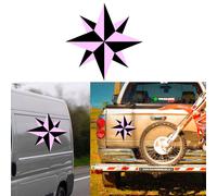 Rosa Dei Venti Due Colori, Adesivo In Vinile