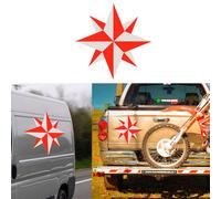 Rosa Dei Venti Due Colori, Adesivo In Vinile