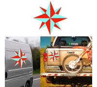 Rosa Dei Venti Due Colori, Adesivo In Vinile