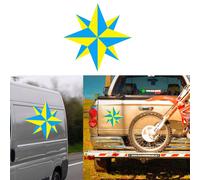 Rosa Dei Venti Due Colori, Adesivo In Vinile