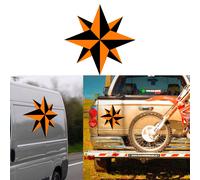 Rosa Dei Venti Due Colori, Adesivo In Vinile