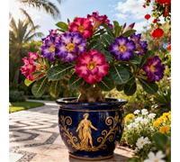 Rosa del deserto a crescita rapida/Tuberi di rosa del deserto rari/resistenti/Perenni resistenti/Bellissima decorazione-4 Rizoma-C