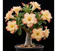 Rosa del deserto - Basso fabbisogno idrico - Elevato tasso di sopravvivenza - Robusta-4Rizoma-C