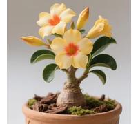 Rosa del deserto bonsai/adenium obesum-Decorazione per Casa e Giardino/per Ogni Spazio/Resistente e Facile da Curare/Colore Vivido-C-2 Rhizome
