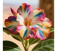 Rosa del deserto bonsai/Rosa desertica perenne resistente all'inverno/Resistente e Facile da Curare-A-3 Rhizome