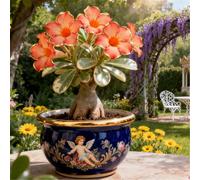 Rosa del deserto facile da coltivare/Resistente alla siccità e al sole/Tuberi rari di rosa del deserto/Arredamento vintage per la casa-5 Rizoma-I
