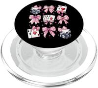 Rosa dell'arco della civetta della ragazza del giocatore d'azzardo del casinò del giocatore di poker PopSockets PopGrip per MagSafe