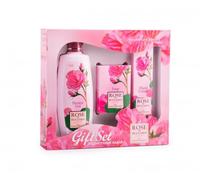 ROSA DI BULGARIA - Confezione regalo - Gel doccia, sapone naturale, crema mani.