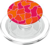 Rosa e Arancione Anatra Camo Waterfowl Caccia Rana Pelle Retro PopSockets PopGrip per MagSafe