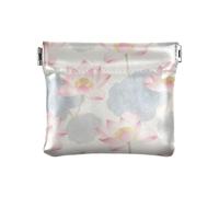 Rosa e Fiore D'oro Fiori Moda Piccolo Cuoio Portamonete Portatile Gioielli per Gli Uomini Donne Viaggio billetera para