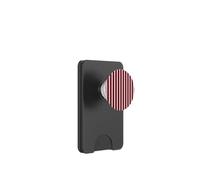 Rosa e Maroon Strisce Verticali Girly Preppy Cute PopSockets PopWallet per MagSafe