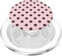 Rosa e Marrone Polka Dot Estetica Carino Grande Polkadot PopSockets PopGrip per MagSafe