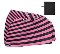 Rosa e Nero Linea Impermeabile Bike Copertura Outdoor con Fori di Bloccaggio Resistente ai raggi UV Indoor Outdoor Storage Copertura Moto Adatto per la maggior parte cobertor para motocicleta