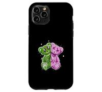 Rosa e Verde Stay On My Good Side Grafica verde e rosa Custodia per iPhone 11 Pro