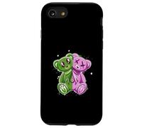 Rosa e Verde Stay On My Good Side Grafica verde e rosa Custodia per iPhone SE (2020) / 7 / 8