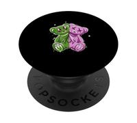 Rosa e Verde Stay On My Good Side Grafica verde e rosa PopSockets PopGrip Adesivo