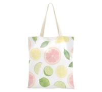 Rosa Estate Limone Tote Borsa di Tela con manici Delle Donne Tote Bag Canvas Totes Per Le Donne per il Viaggio Bolsa de lona