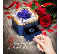 Rosa Eterna Con Collana Rosa Stabilizzata Cofanetto Regalo Per La Festa Mamma